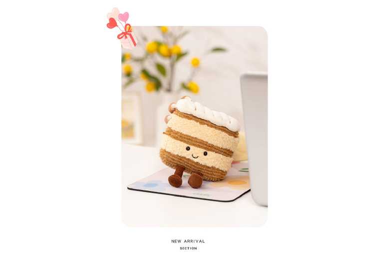 JC Fun Mile French Dessert Interactive Plush Toy – Puff & Mille-Feuille, Ages 3+, Eco-Friendly, Imaginative Play | Wowcher