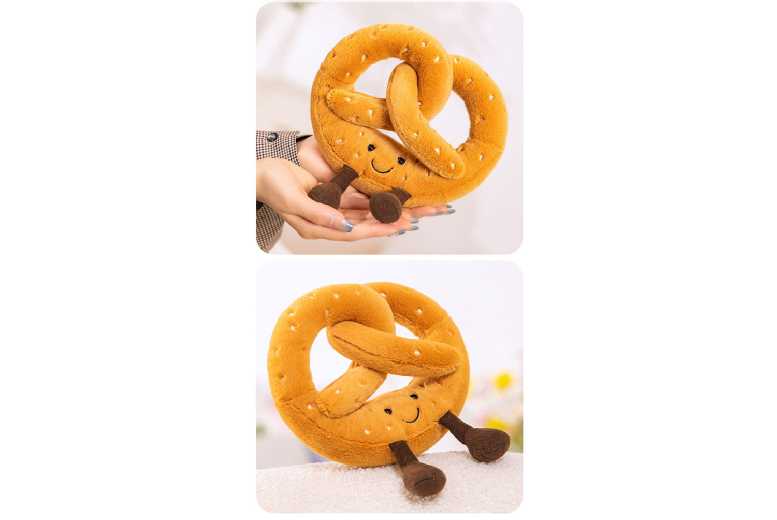 Realistic Bread Plush Toy – Imaginative Soft Doll Gift for Ages 3+ (Baguette, Wrap, Croissant) | Wowcher