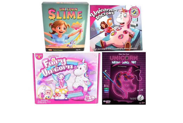 Unicorn Lover Gift Bundle: Neon Wall Art, Crafts, Slime & More | Wowcher