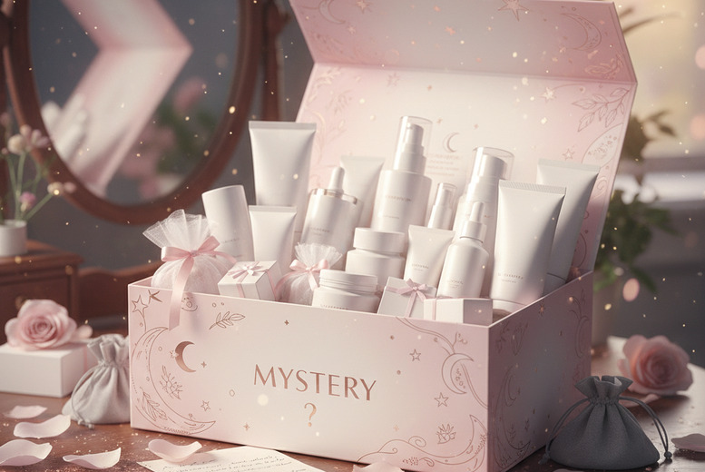 Luxury Mystery Beauty Box – Branded Premium Hair & Skincare Items Worth £100 – Perfect Christmas Gift | Wowcher