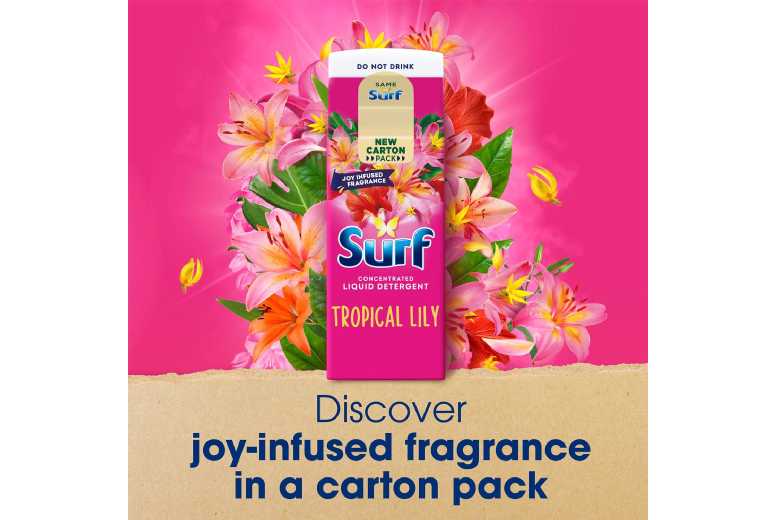 Surf Laundry Liquid Detergent, Deep Clean, 24 Washes, Tropical Lily Scent, 648ml, 6 Pack | Wowcher