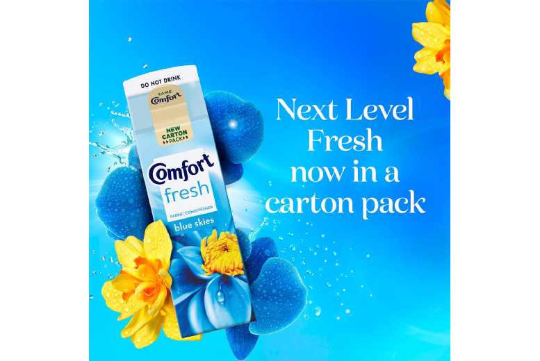 Comfort Blue Skies Fabric Conditioner 31 Washes 930ml, 6 Pack – Long-Lasting Freshness, Softener, Fresh Scent | Wowcher