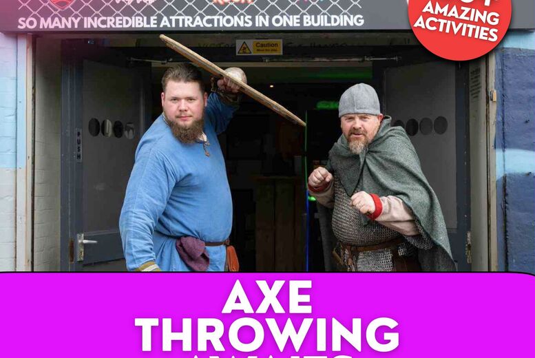 Axe Throwing, Air Rifle, or Archery: Any 2 Activity Lanes @ The Activity Dome - Group of 4 or 8 | Wowcher