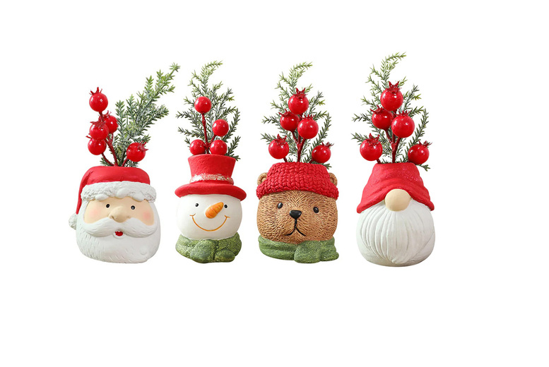 Hand-Painted 3D Christmas Gnome Ornaments – 4 Styles | Wowcher