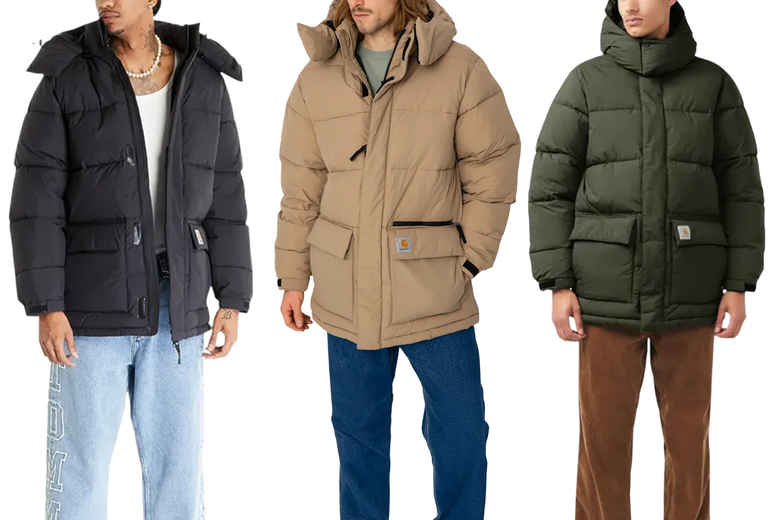 Mens Carhartt Wip Milter Nylon Puffer Coat or Gilet – 4 Colours! | Wowcher