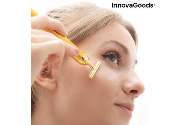 PRICE DROP! InnovaGoods T-Vibe Electric Anti-Wrinkle Facial Massager – 6000 Vibrations, Compact Beauty Tech | Wowcher