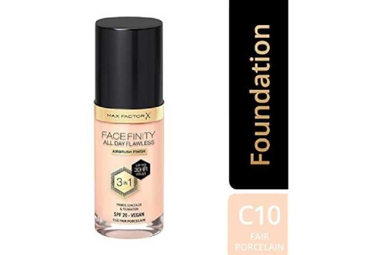 PRICE DROP! Max Factor Facefinity 3-in-1 Long-Lasting Liquid Foundation SPF 20 – Fair Porcelain, Flawless Finish | Wowcher PRICE DROP! Max Factor Facefinity 3-in-1 Long-Lasting Liquid Foundation SPF 20 – Fair Porcelain, Flawless Finish | Wowcher