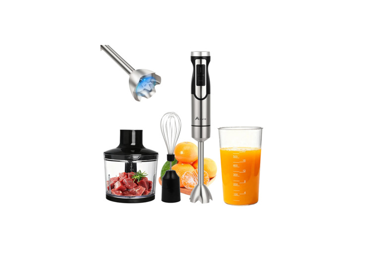 3-in-1 Hand Blender 600W with Turbo, Variable Speed and Attachments | Wowcher 3-in-1 Hand Blender 600W with Turbo, Variable Speed and Attachments | Wowcher