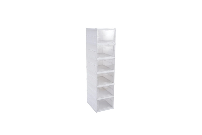 6 or 8-Tier Space-Saving Shoe Storage – Cabinet or Box Units | Wowcher