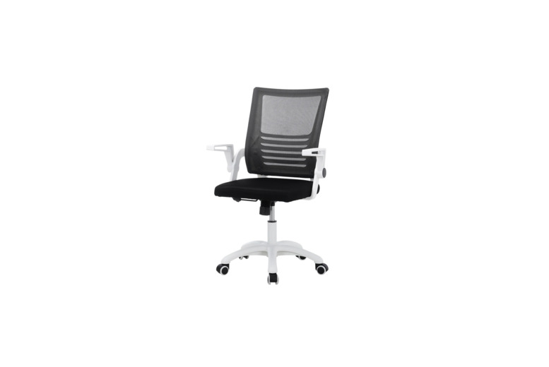 Ergonomic Mesh Swivel Office Computer Chair – Black or White | Wowcher