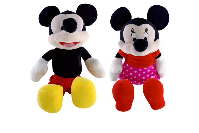 Mickey and Minnie Mouse- Interactive Plush Breathing Toy for Comfort | Wowcher