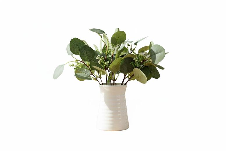 12-Piece Artificial Eucalyptus Flowers – Lifelike, Zero-Maintenance Decor | Wowcher 12-Piece Artificial Eucalyptus Flowers – Lifelike, Zero-Maintenance Decor | Wowcher