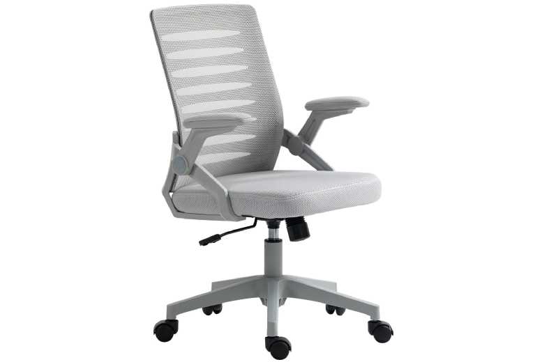 Vinsetto Ergonomic Mesh Swivel Office Chair with Adjustable Height & Lumbar Support | Wowcher