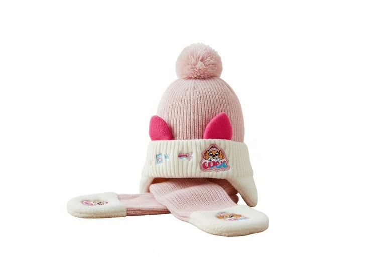Paw Patrol- Kids Winter Hat & Scarf Set – 5 Colours | Wowcher