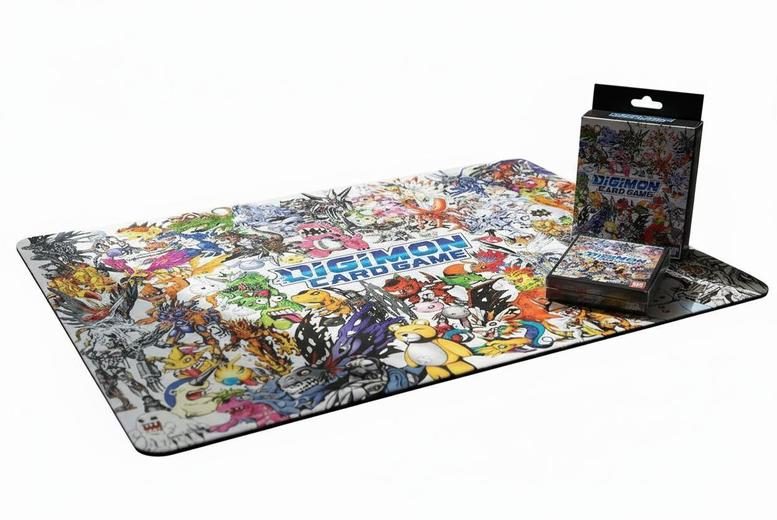 Digimon Playmat and Card Sleeve Set – 3 Options | Wowcher