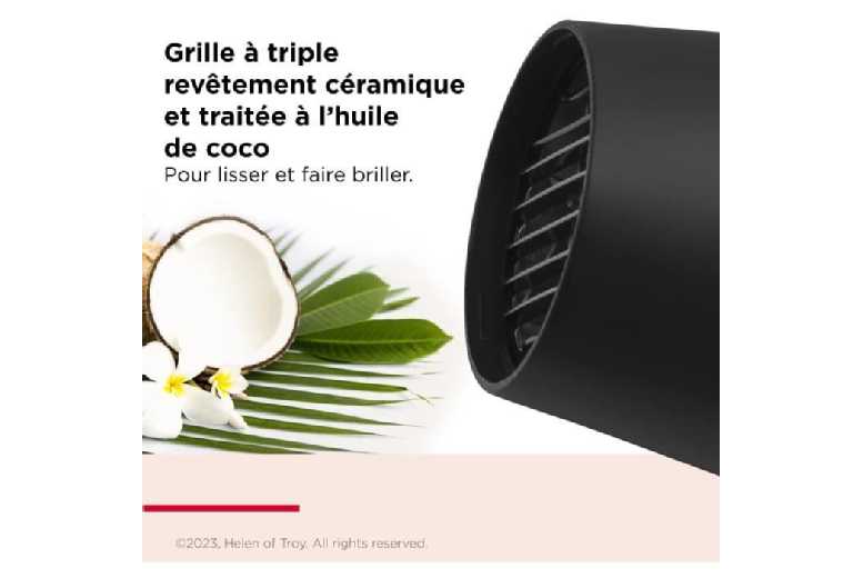 PRICE DROP! Revlon Smoothstay Ionic Coconut Oil Hair Dryer 2000W – Fast-Dry, Frizz Control, Unisex Styling | Wowcher