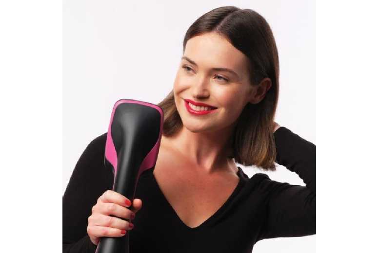 Revlon Salon Collection Pro Smoothing & Drying Hair Straightener Brush – Ionic Technology, Fast Styling, 2-Year Warranty | Wowcher