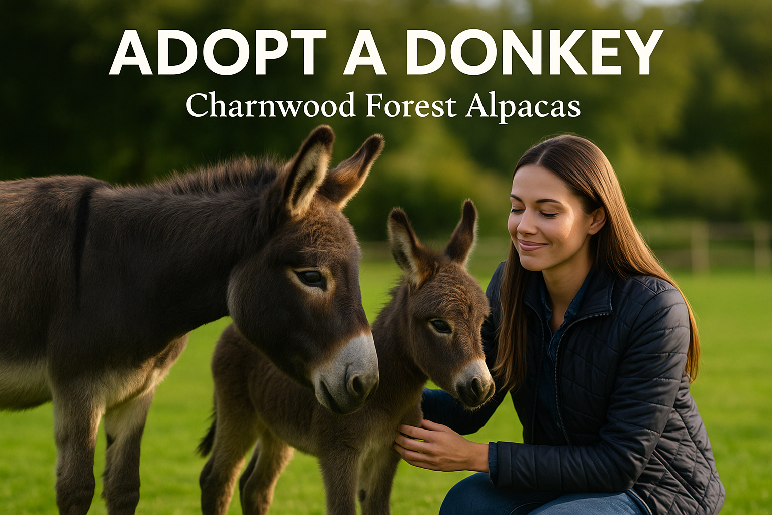 Adopt a Donkey at Charnwood Forest Alpacas | Wowcher