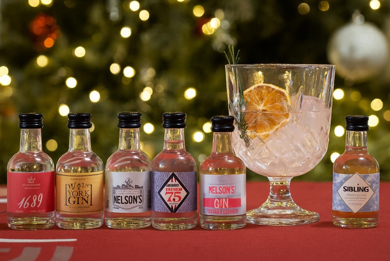 Festive Luxury Gin Mini's - Craft Gin Club - 6 Flavours | Wowcher