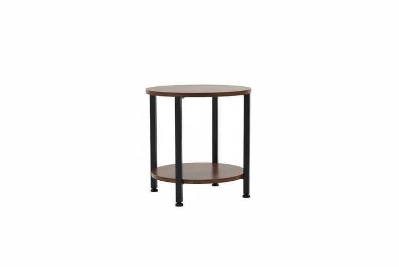 Vintage Wooden 3-Tier Round Side Table | Wowcher
