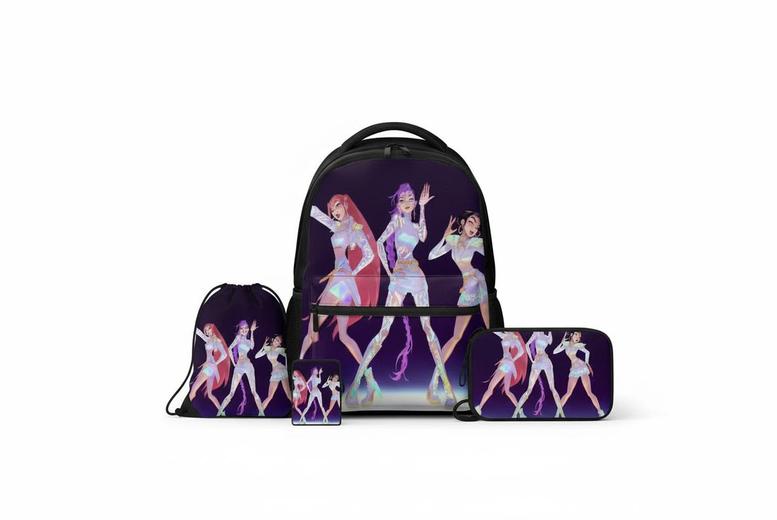 K-Pop Demon Hunters  3 Piece Backpack Bundle | Wowcher