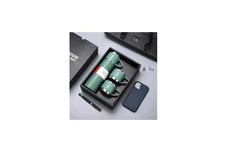 304 Stainless Steel Vacuum Insulated Mug Set - Modern Leak-Proof Tableware, Gift Boxed | Wowcher