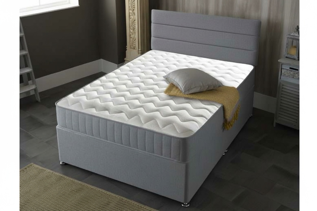 Castle Essential 8" Deep Open Coil Sprung Mattress - Medium Soft, Multiple Sizes | Wowcher