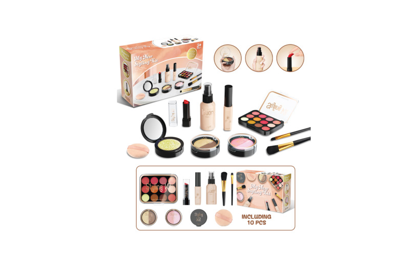 Children's Simulation Beauty Toy Set - Realistic Makeup Playset | Wowcher