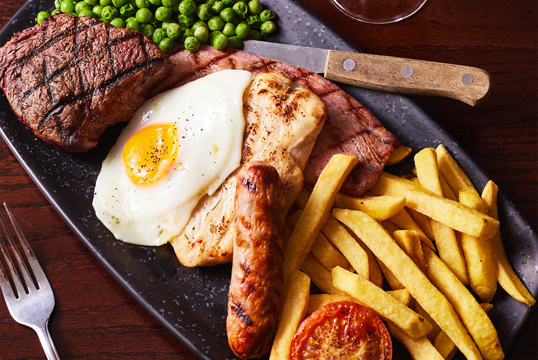 Amber Rose Edinburgh -Main and Drinks for 2- Two-Course Upgrade Option | Wowcher