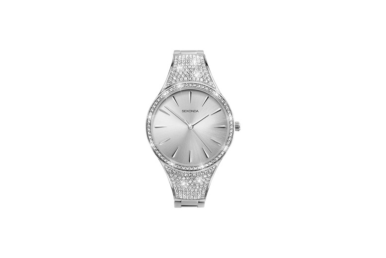 Sekonda Silver Stone-Set Ladies Watch - 12-Month Warranty! | Wowcher