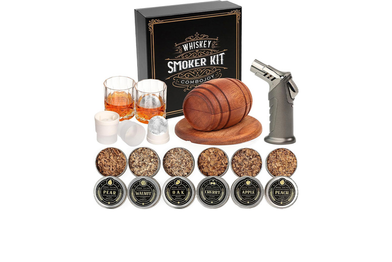 6 Flavour Whiskey Smoker Kit with Torch & Glasses | Wowcher