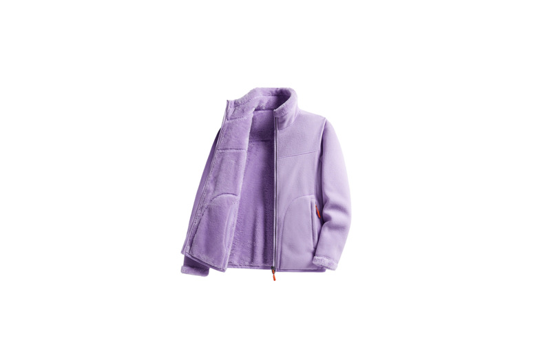 Women's 2-In-1 Reversible Warm Fleece Jacket, UK10, Light Purple | Wowcher