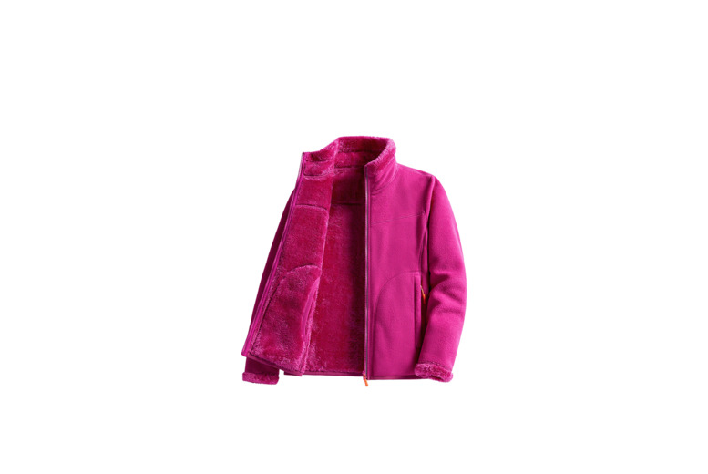 Women's 2-In-1 Reversible Warm Fleece Jacket, UK10, Rose Red | Wowcher