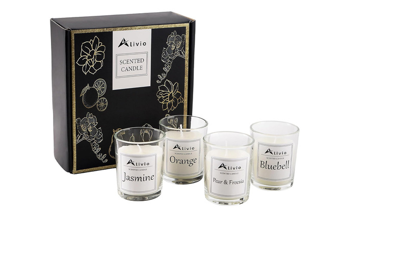 4-Piece Scented Candle Gift Set for Aromatherapy - Natural Soy Base & Lasting Fragrance | Wowcher