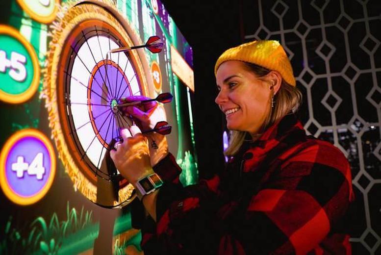 30 or 60-Minute Augmented Reality Darts with Optional Beer Upgrade - Navrtar, London | Wowcher