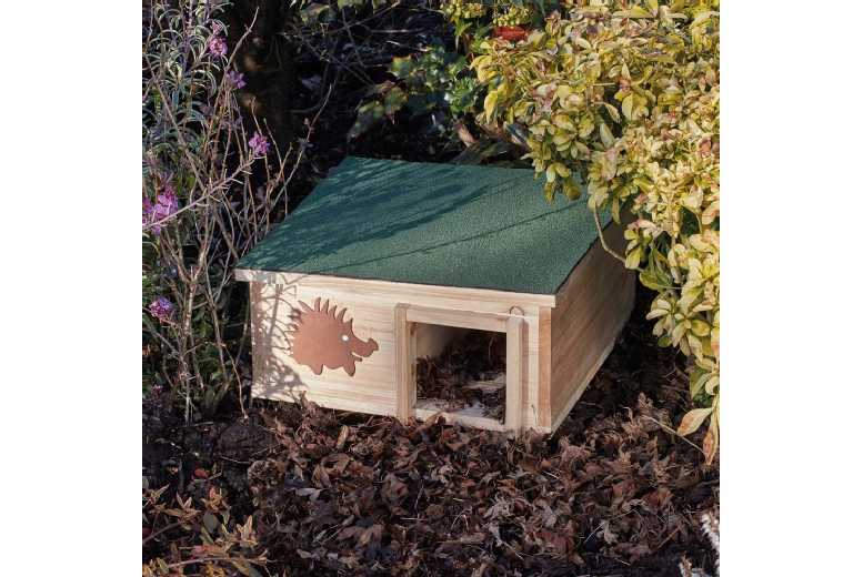 Weatherproof Wooden Hedgehog House - Durable Wildlife Shelter | Wowcher
