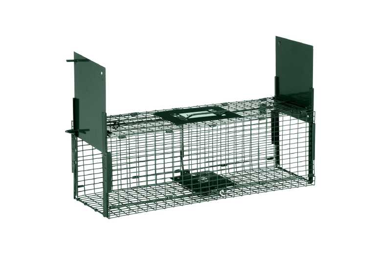 Humane Cat Trap Cage - Steel, Injury-Free, 60x18x20cm, Green | Wowcher