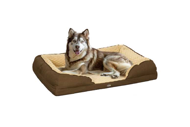 Calming Orthopaedic Dog Bed - Anti-Slip, Removable Cover, Large Breed Comfort | Wowcher
