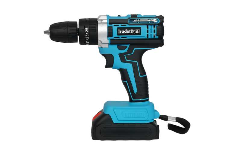 Traderight 21V Cordless Drill Driver Kit - 2x2.0Ah Batteries, Impact Hammer, 30-Piece Accessory Set | Wowcher