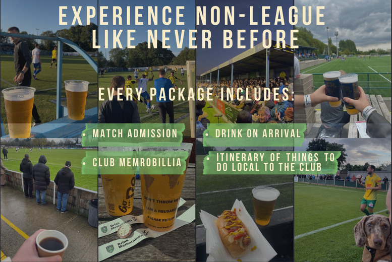 PRICE DROP! Mystery Match Day Experience - Ticket to a Mystery, Non-League Match Nationwide - Including Drink & Club Merchandise from Grassroots Getaways | Wowcher