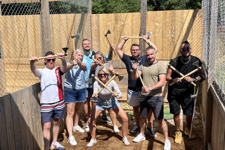1-Hour Axe Throwing Experience for 1 or 2 - The Axe Throwing Centre, Kent or Sussex | Wowcher