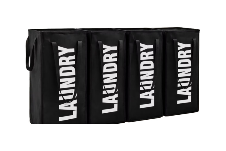 Set of Two and Four 50L Laundry Baskets with Extended Handles | Wowcher