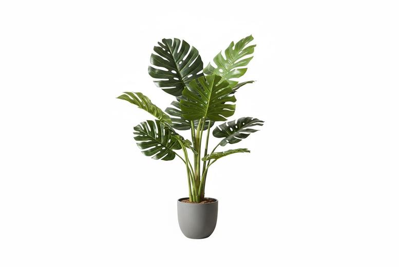 65cm Artificial Monstera Faux Tropical Tree in a Pot | Wowcher