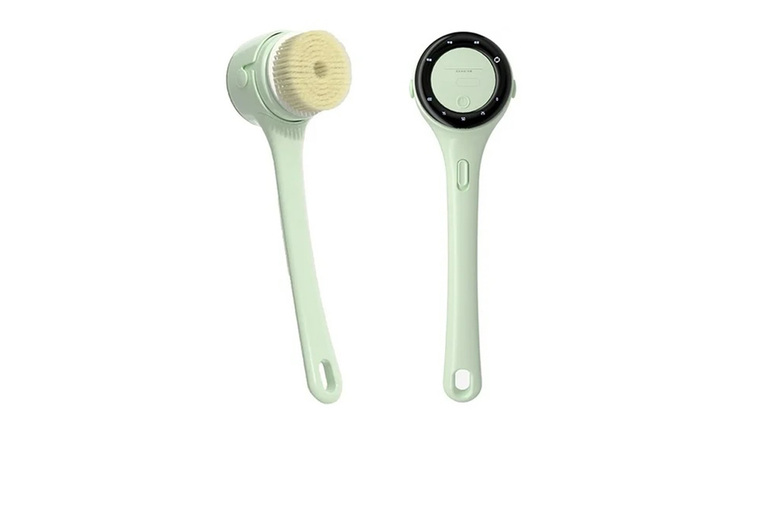 Electric Long Handle Shower Brush with Digital Display & 5 Multifunction Heads | Wowcher