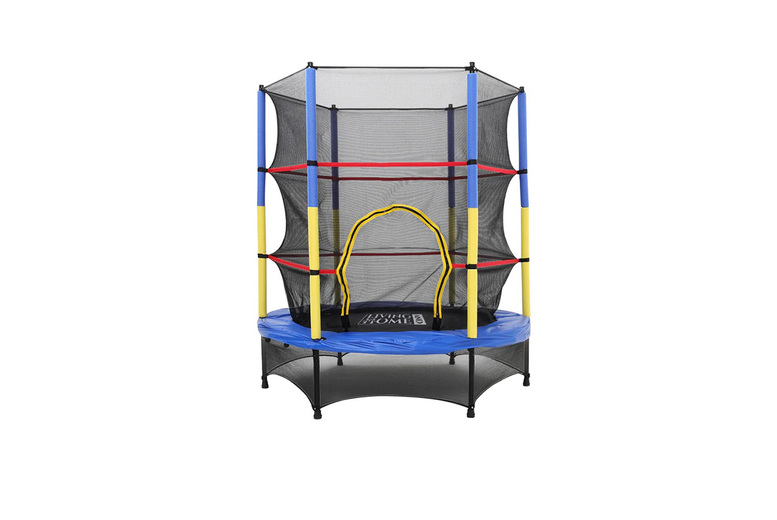 Mini Trampoline for Kids with Safety Net - Indoor & Outdoor Fun | Wowcher