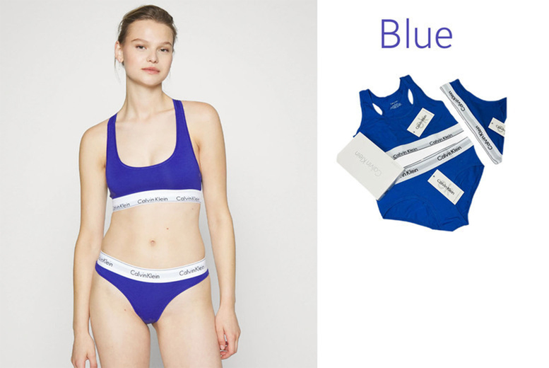 Womens XL/Blue: Calvin Klein His & Hers 3-Pack Underwear Sets for Everyday Style | Wowcher