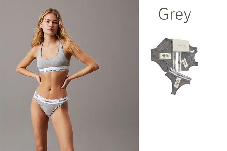 Womens S/Grey: Calvin Klein His & Hers 3-Pack Underwear Sets for Everyday Style | Wowcher