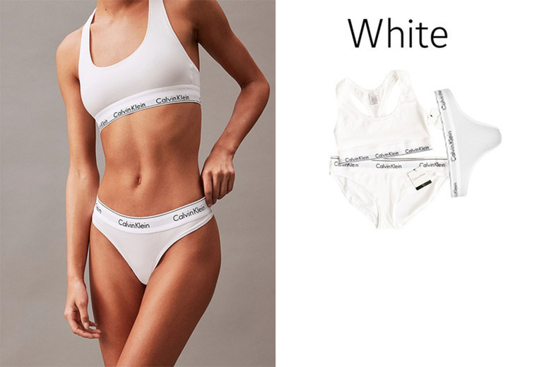 Womens S/White: Calvin Klein His & Hers 3-Pack Underwear Sets for Everyday Style | Wowcher
