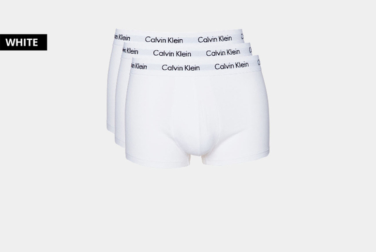 Women's Mens Small/All White: Calvin Klein His & Hers 3-Pack Underwear Sets for Everyday Style | Wowcher