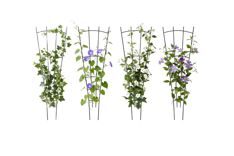 4-Pack Outdoor Metal Trellis Set with Open Grid Design for Climbing Plants | Wowcher